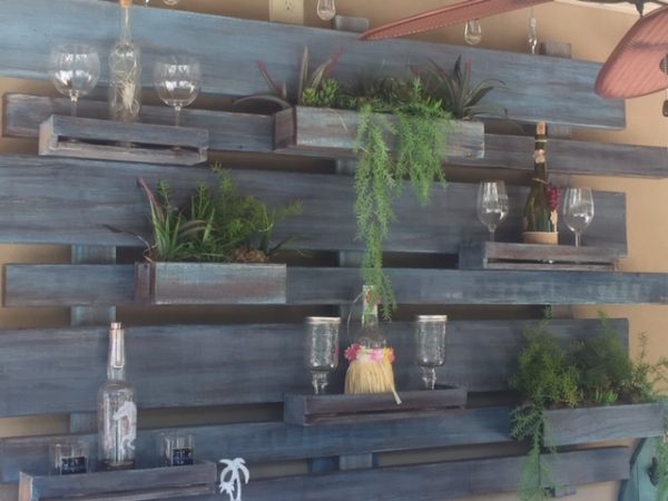 Back bar shelf