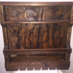 Old wood wine rack