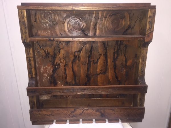 Old wood wine rack