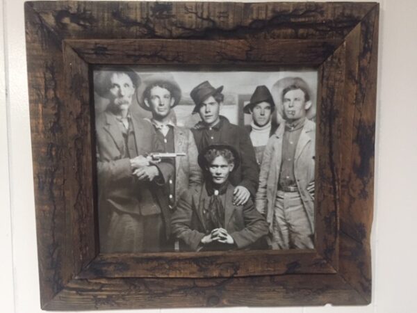 Recycled old wood picture frame